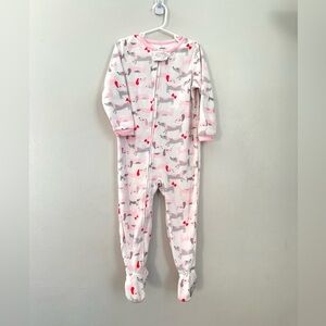 Super soft Carters Fleece footie pajamas girls size
4t
